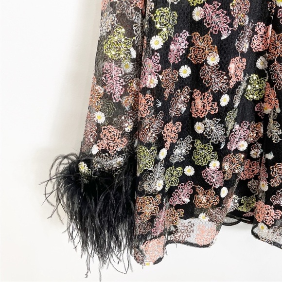 Like New ALICE MCCALL Celestial Creature Feather Swing Dress - Picture 4 of 6